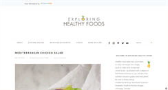 Desktop Screenshot of exploringhealthyfoods.com