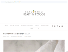 Tablet Screenshot of exploringhealthyfoods.com